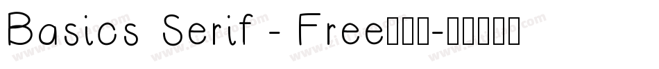 Basics Serif - Free手机版字体转换
